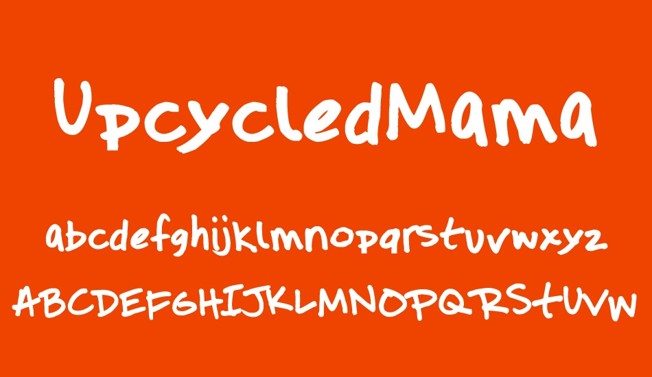 upcycledmama font