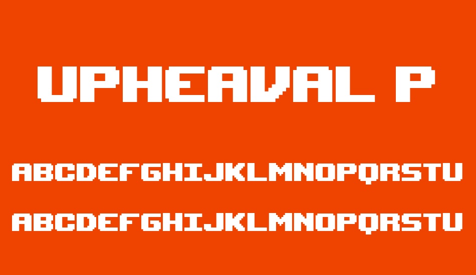 upheaval-pro font