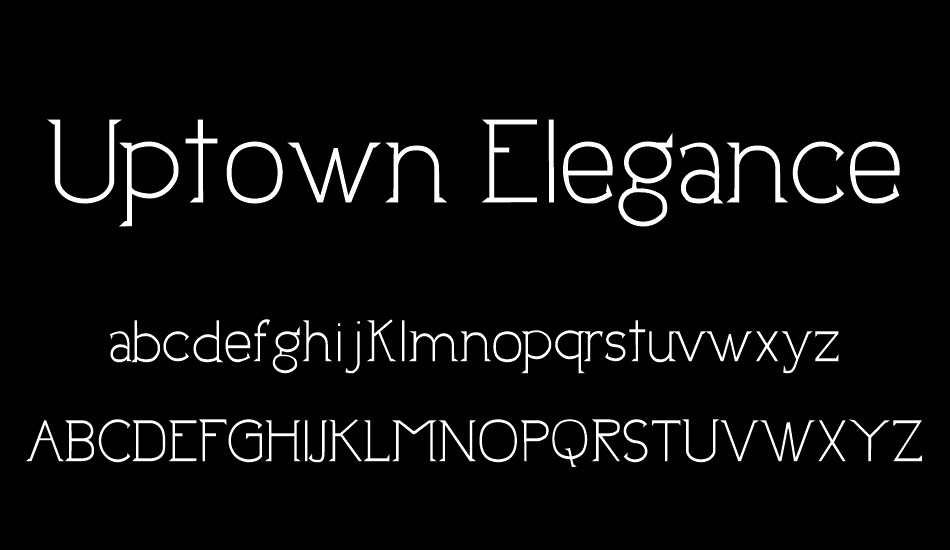 uptown-elegance font