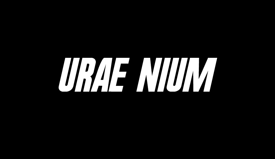 urae-nium font big