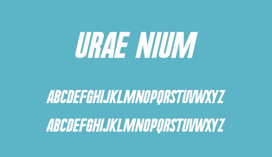 urae-nium font