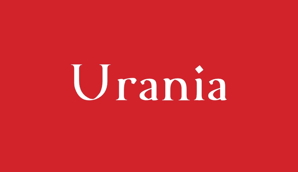 urania font big