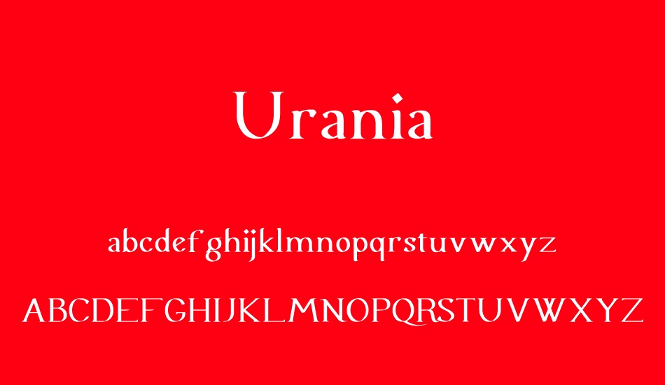urania font
