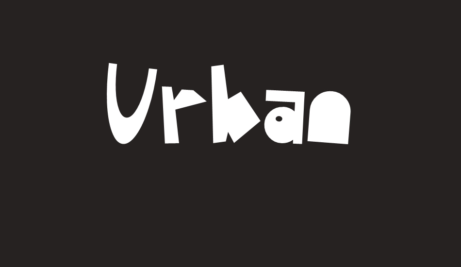 urban font big