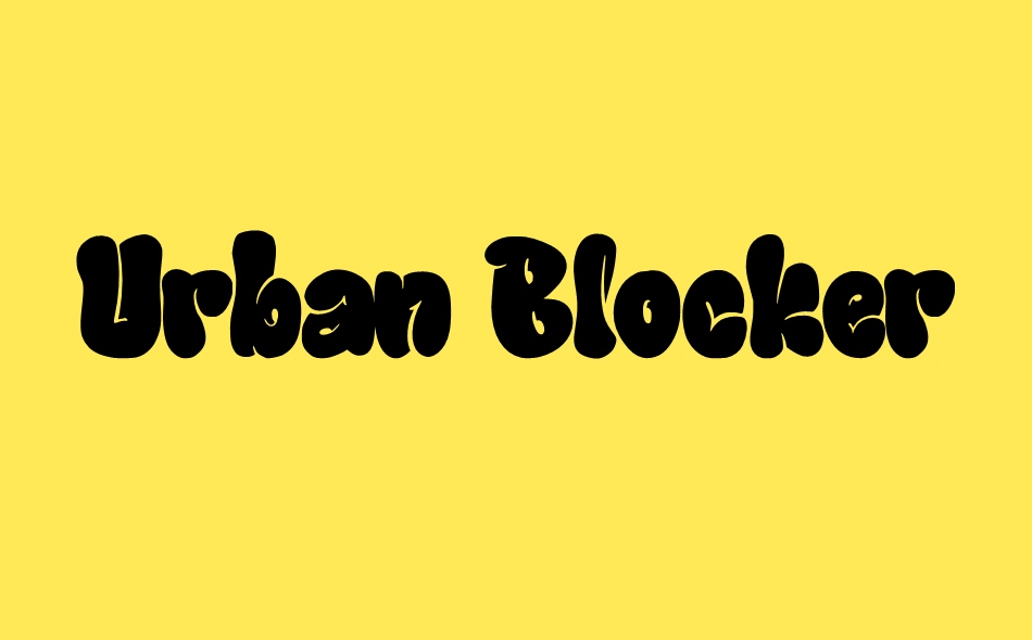 Urban Blocker font big