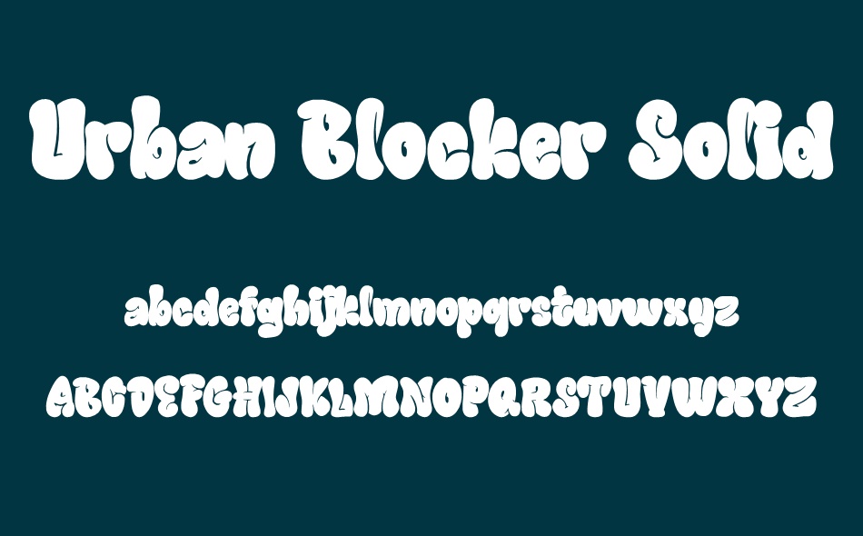 Urban Blocker font