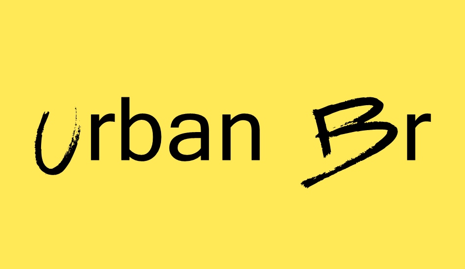 urban-brush-zone font big