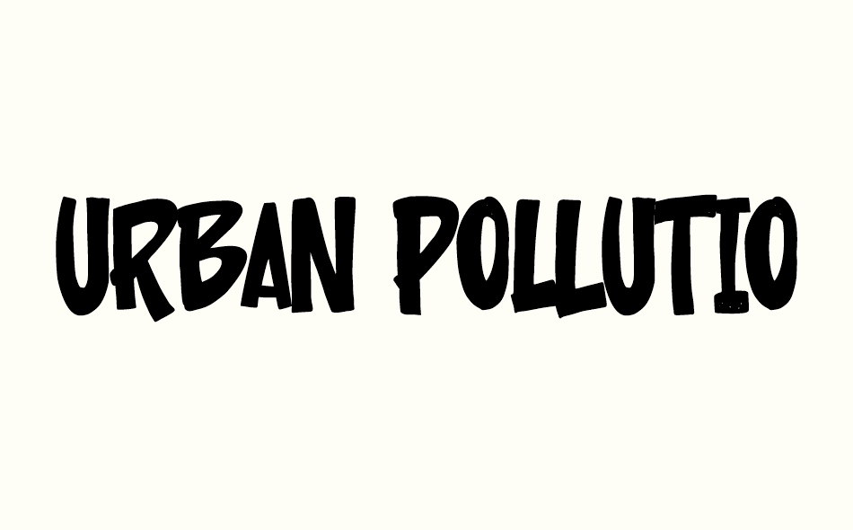 Urban Pollution font big