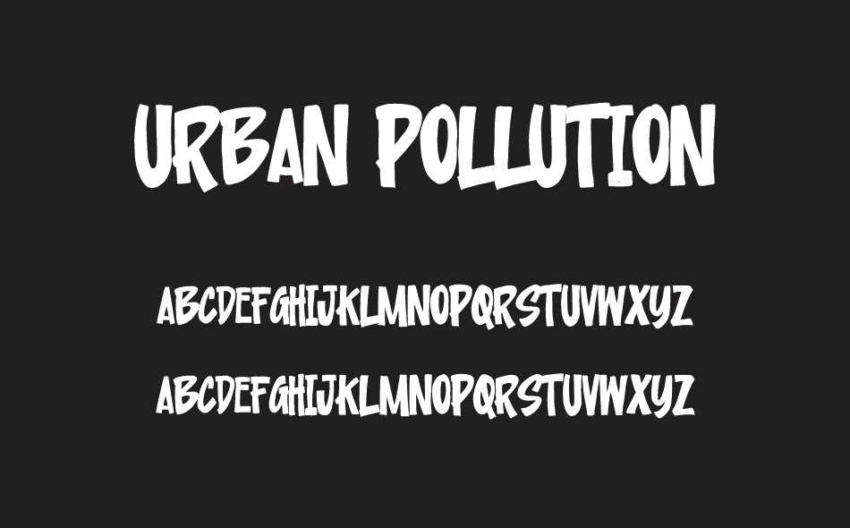 Urban Pollution font
