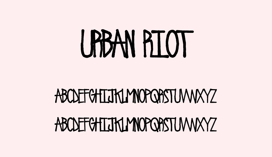 urban-riot font