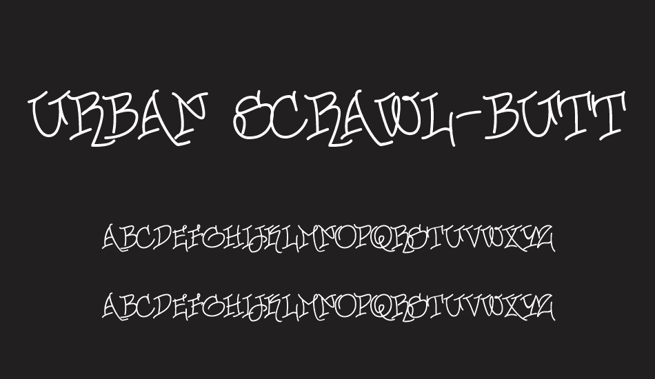 urban-scrawl-buttah font