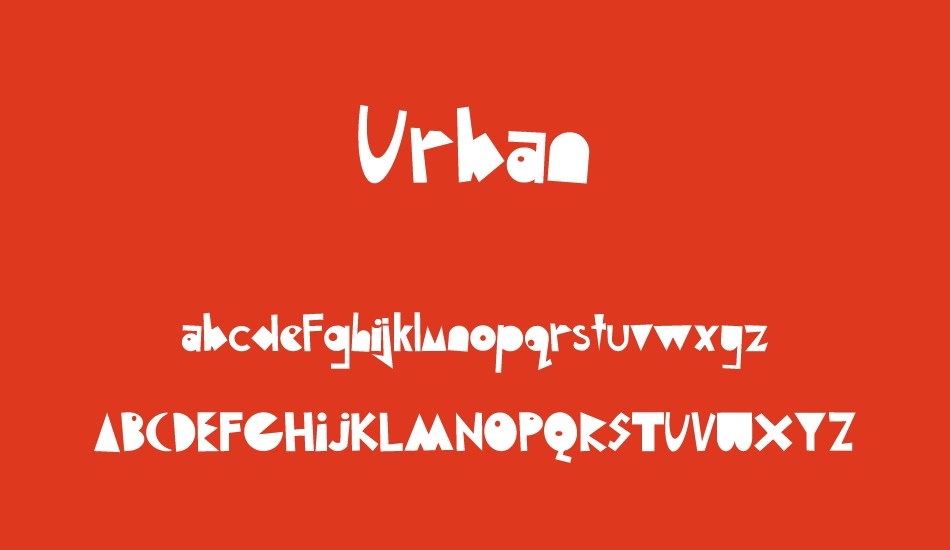 urban font