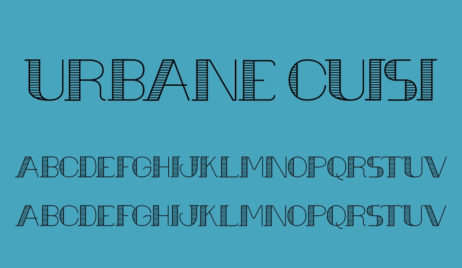 urbane-cuisine font