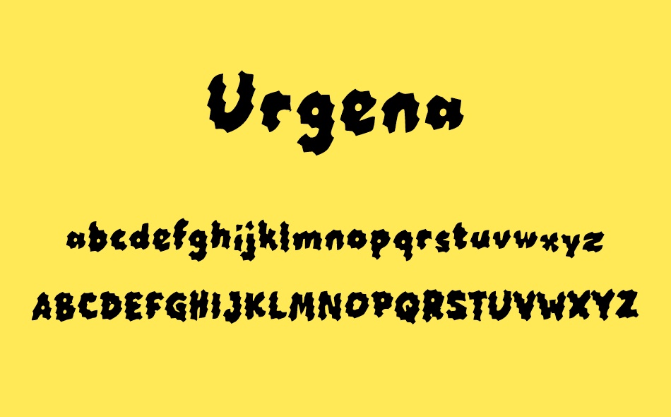 Urgena font
