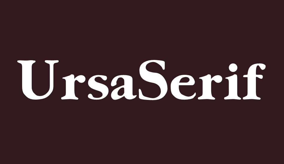 ursaserif font big