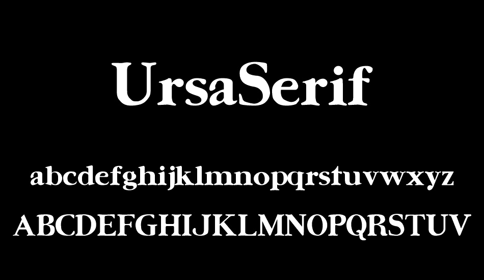 ursaserif font