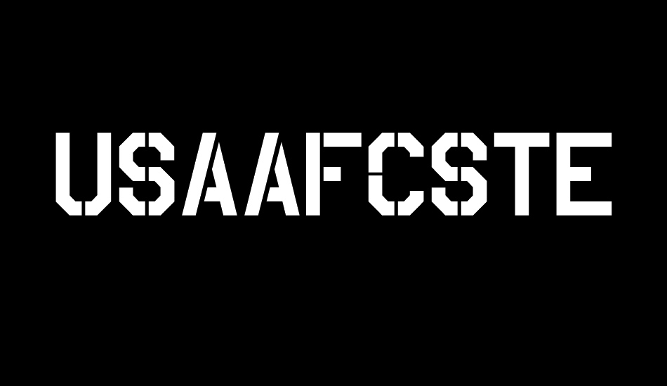 usaaf-stencil font big