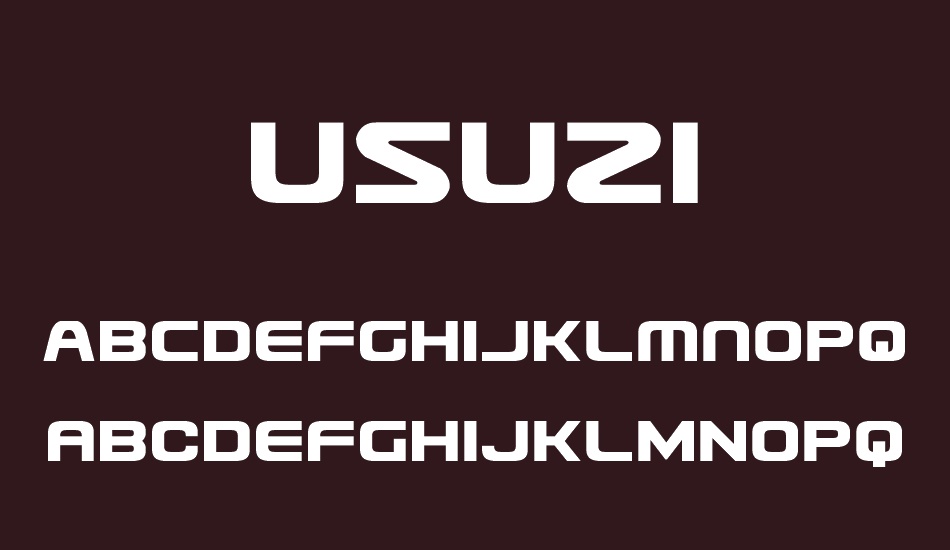 usuzi font