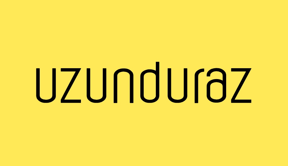 uzunduraz font big