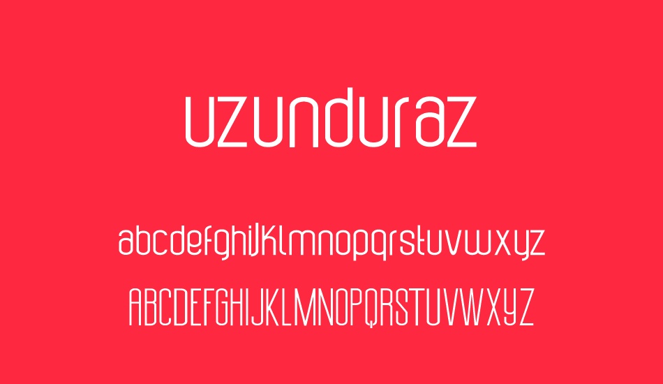 uzunduraz font