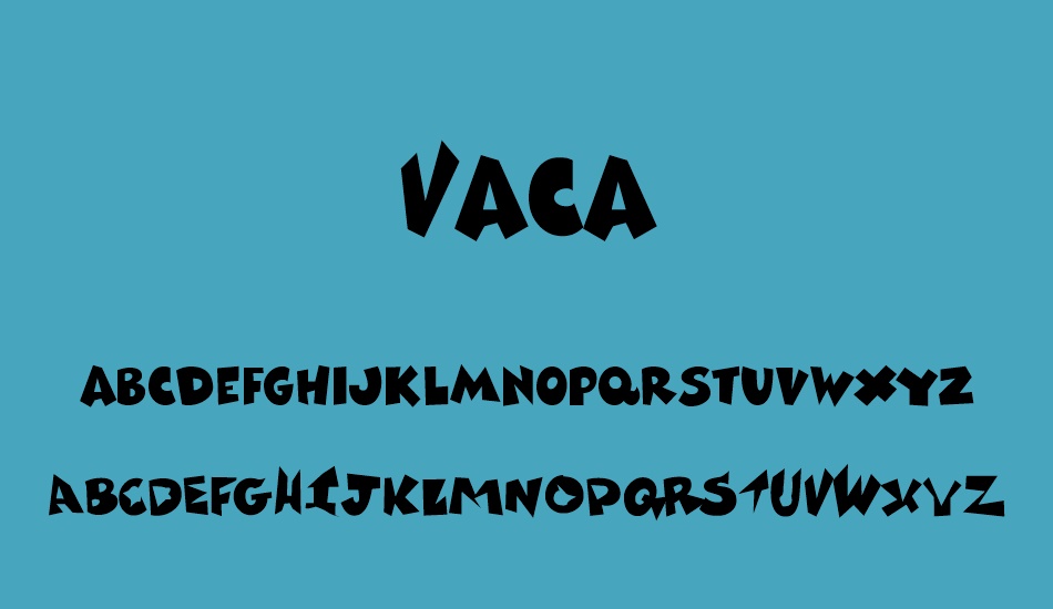 vaca font