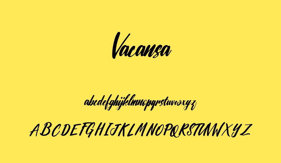 vacansa font