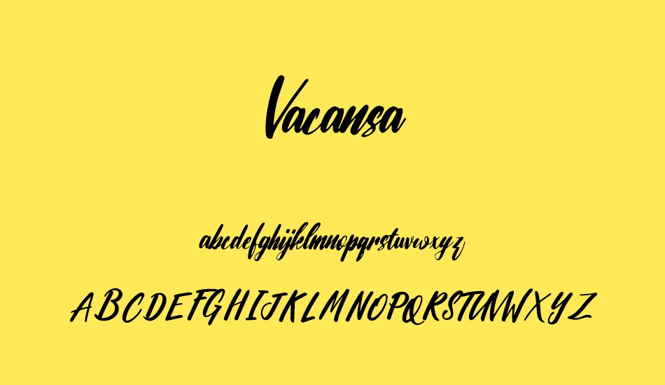 vacansa font