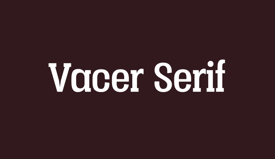 vacer-serif-personal font big