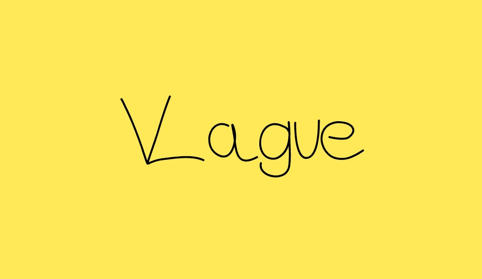 vague font big