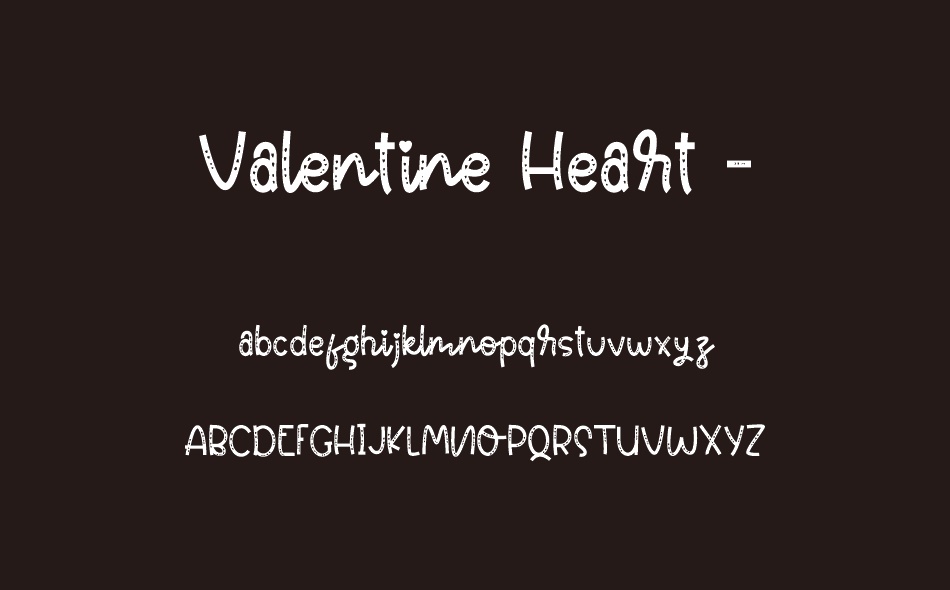 Valentine Heart font