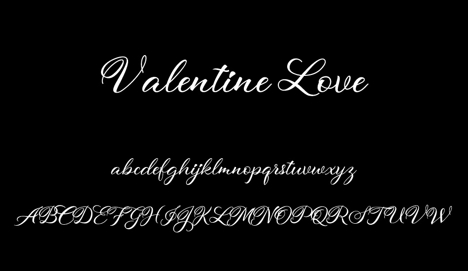 valentine-love font