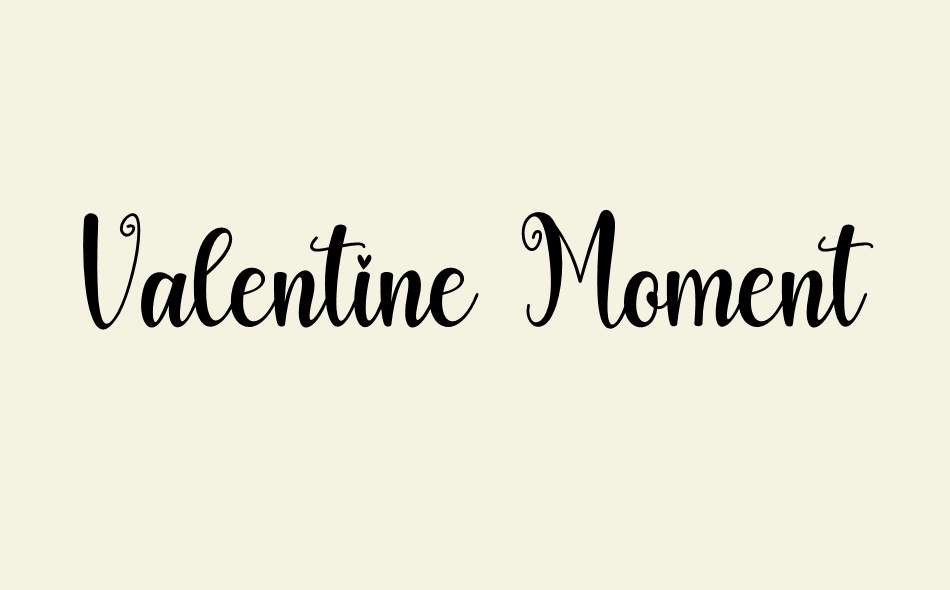 Valentine Moment font big