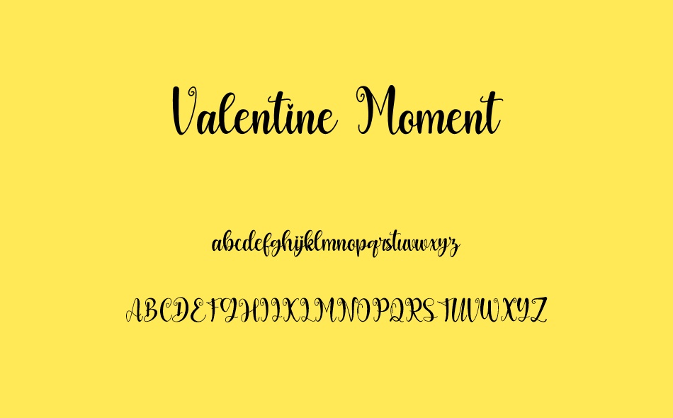 Valentine Moment font