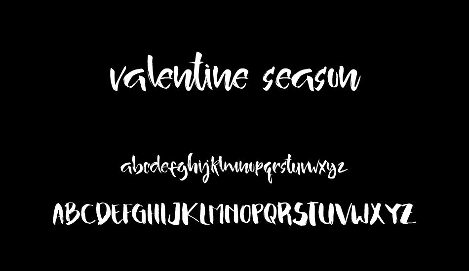 valentine-season font