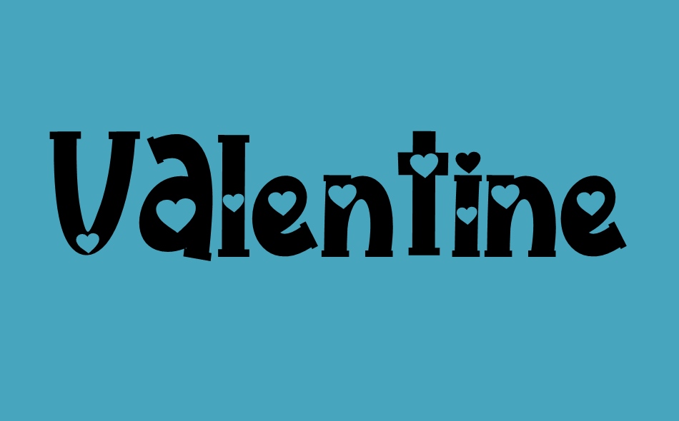 Valentine Style font big