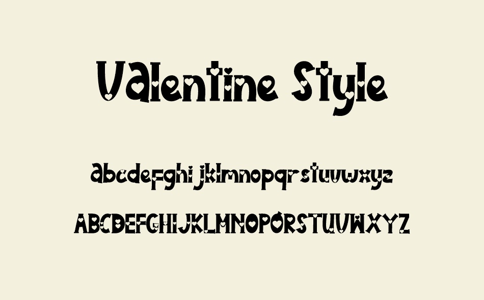 Valentine Style font