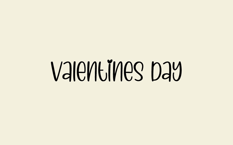 Valentines Day font big