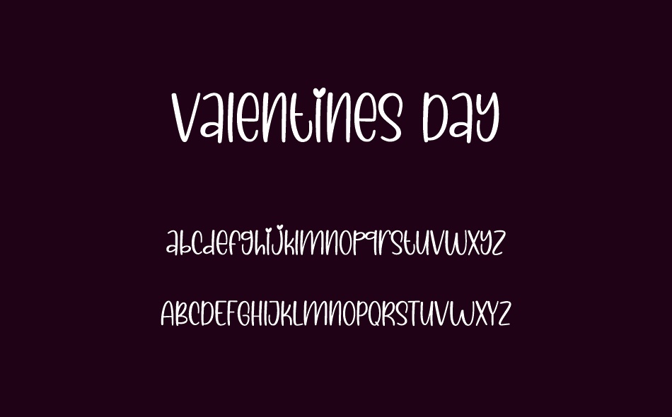 Valentines Day font