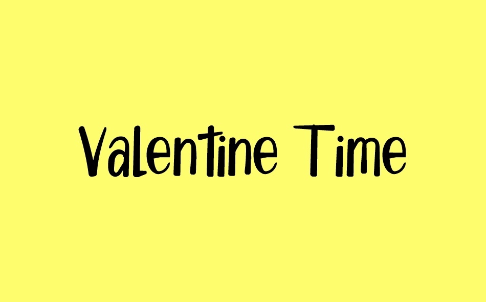 Valentine Time font big