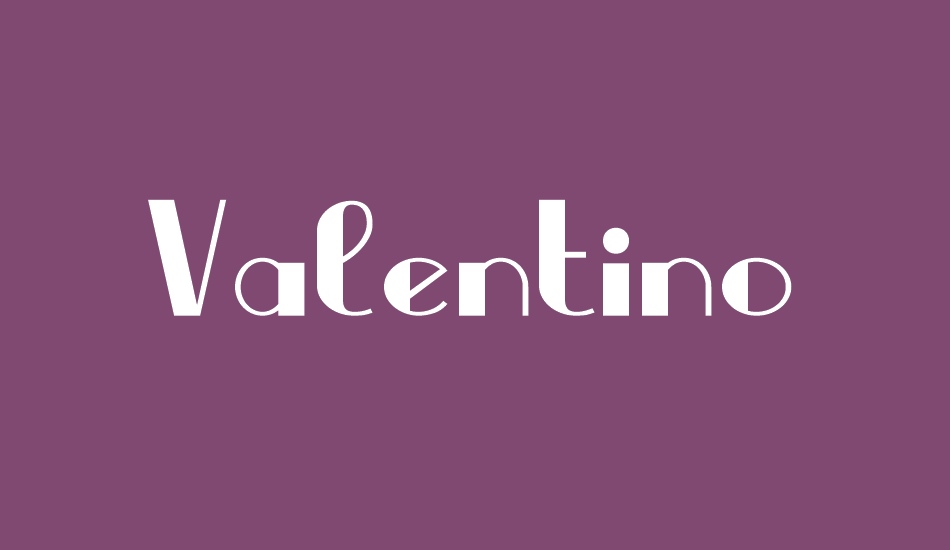 valentino font big