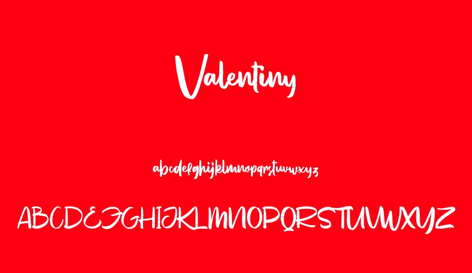 valentiny font