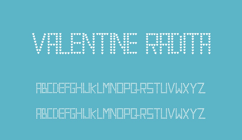 valentıne-radıta font