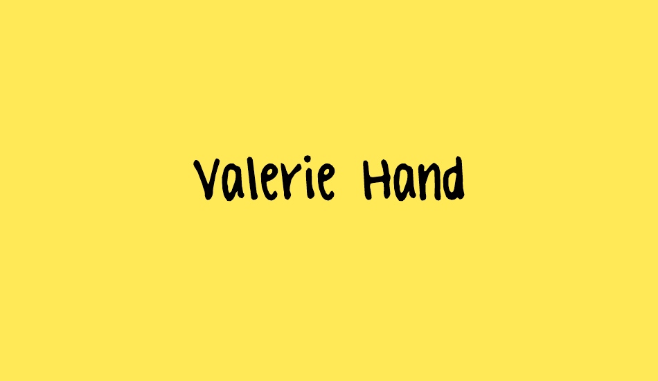 valerie-hand font big