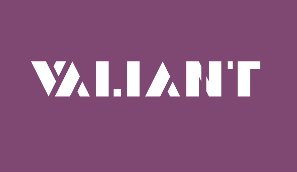 valiant font big