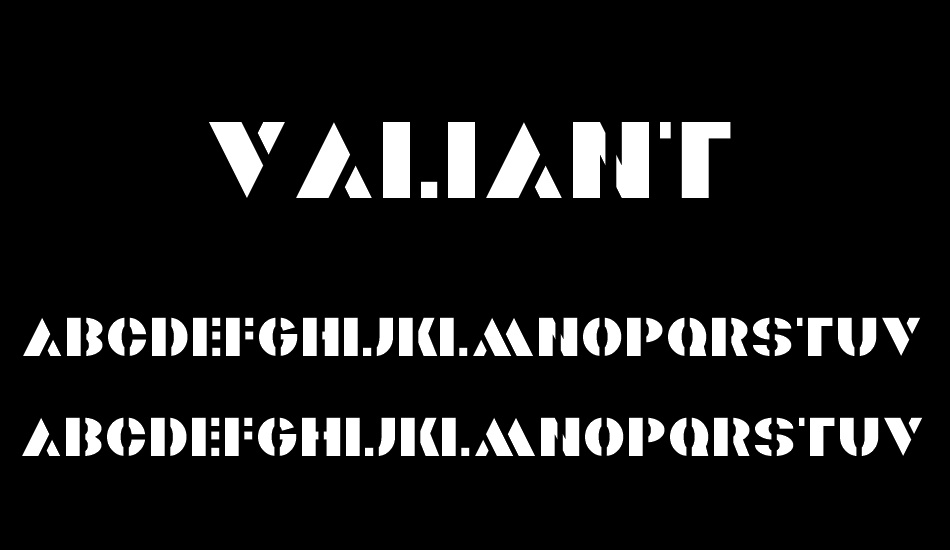 valiant font