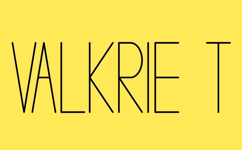 Valkrie font big