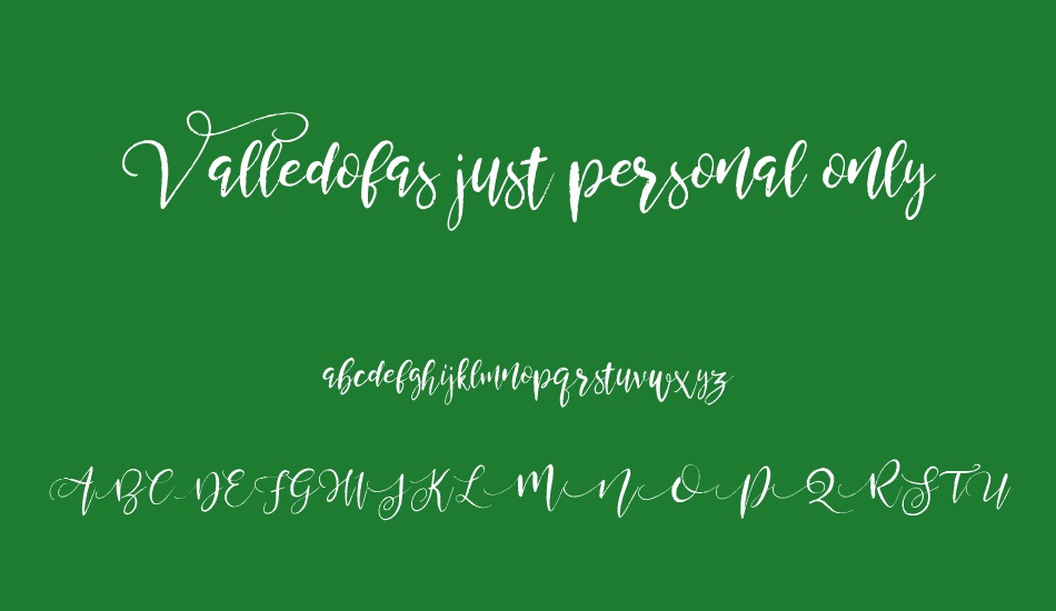 valledofas-just-personal-only font