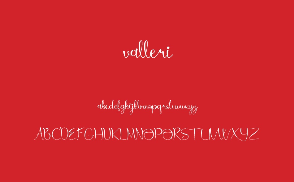 Valleri font