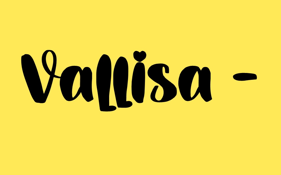 Vallisa font big