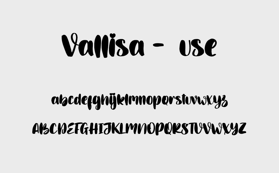 Vallisa font